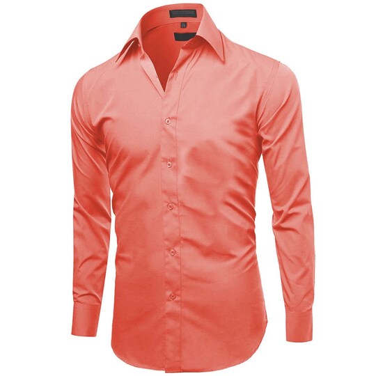mens coral dress shirt and tie Boys Melon Coral Dress Shirt and Tie Set